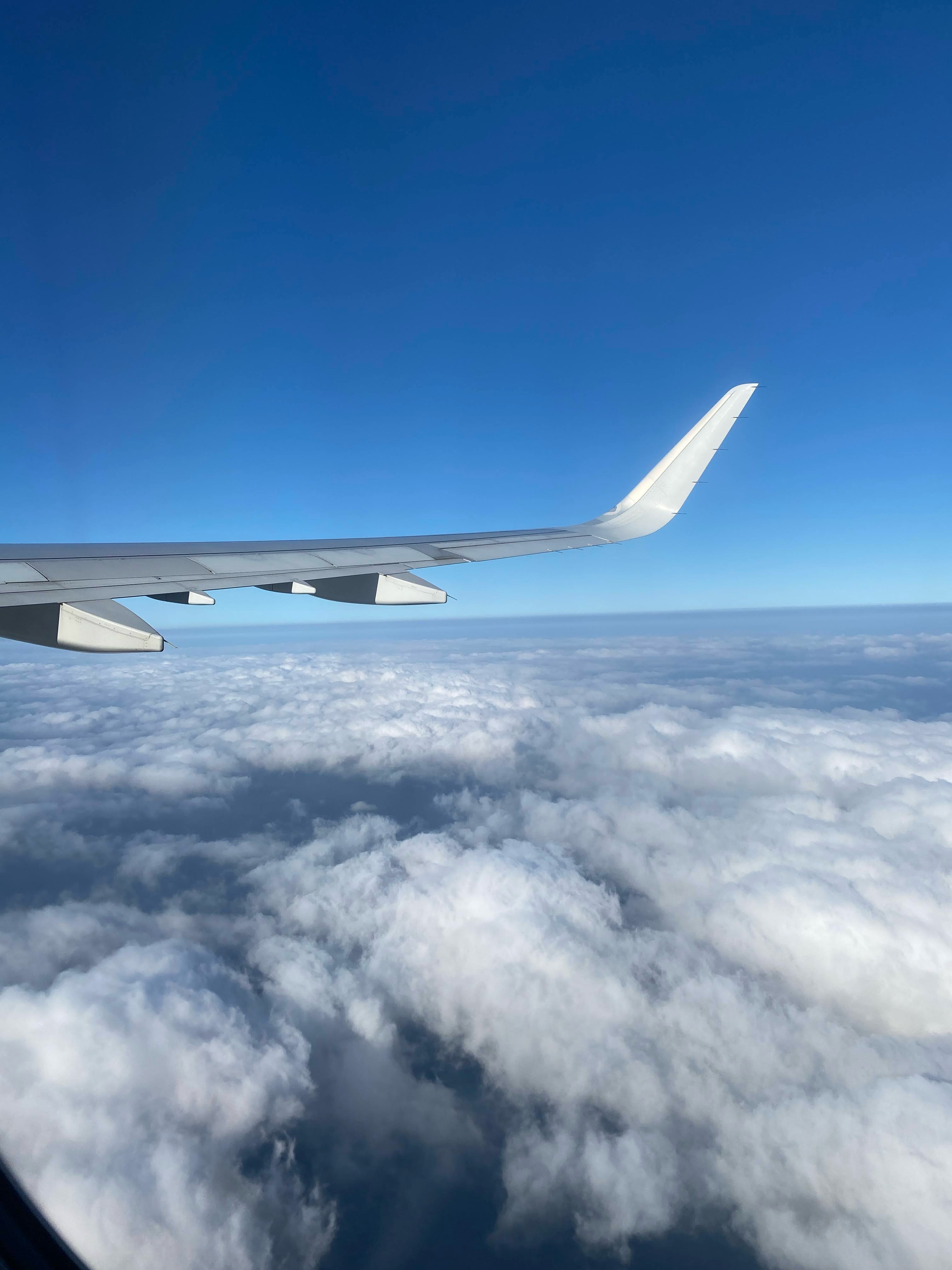 View from an airplane window